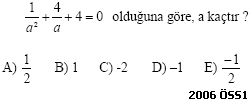 2 Ve 3 Dereceden Denklemler Cikmis Son 10 Yilin Soru Ve Cozumleri Matematik Ve Geometri